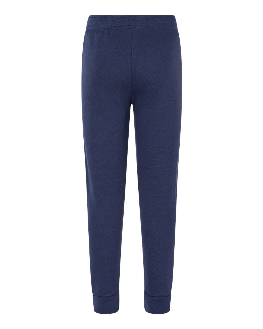 Rear View of Navy Toddler Sponge Fleece Jogger Sweatpants - 3727T