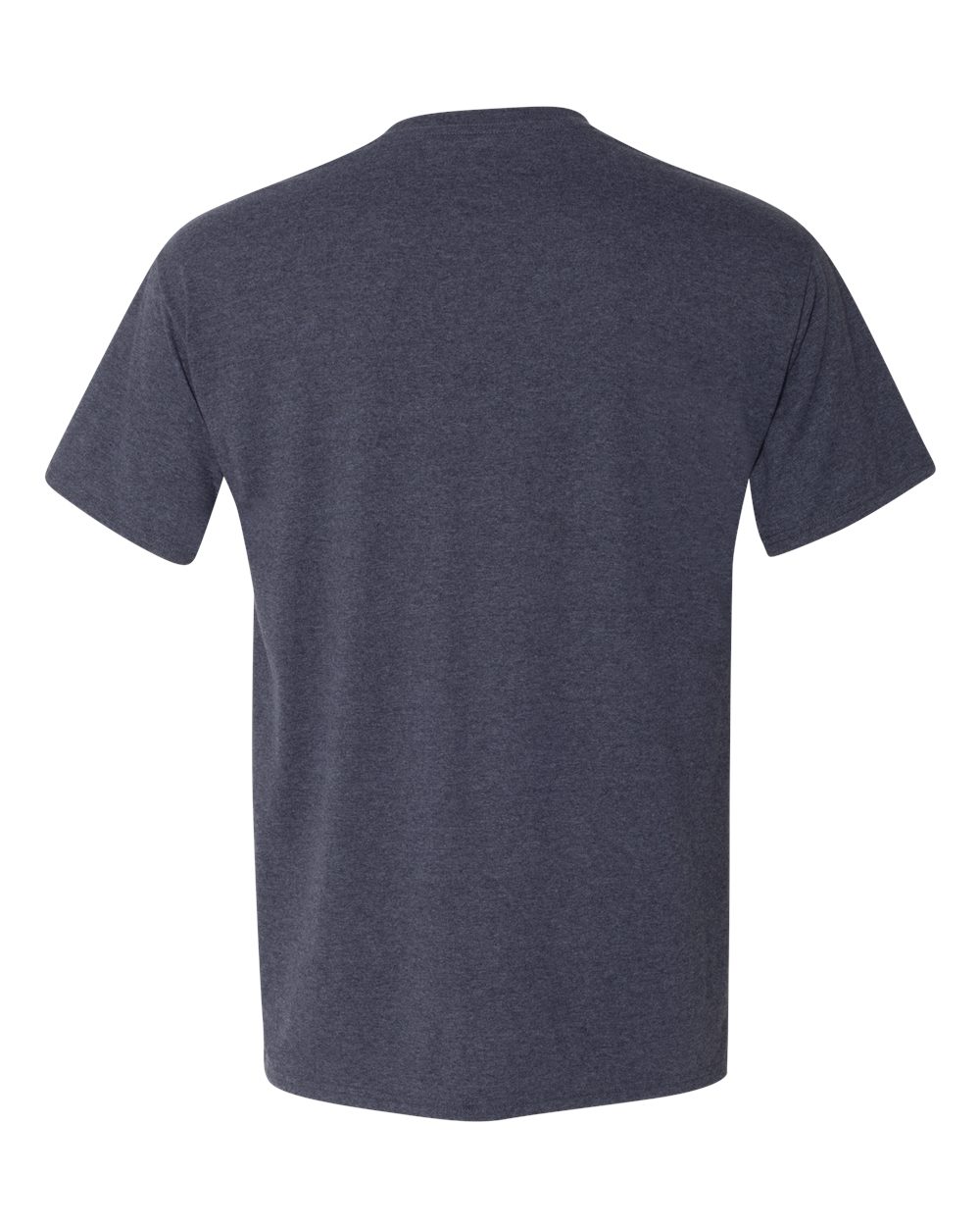 Rear View of Navy Triblend Perfect-T Triblend T-Shirt - 42TB