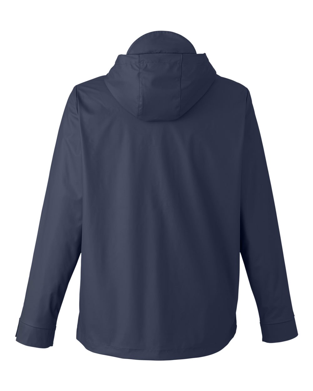 Rear View of Navy Unisex New Classics® Prescott Rain Jacket - DG720