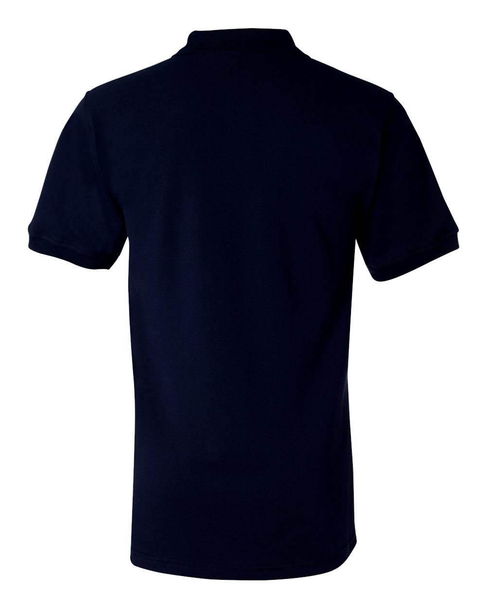 Rear View of Navy USA-Made Polo - 1000