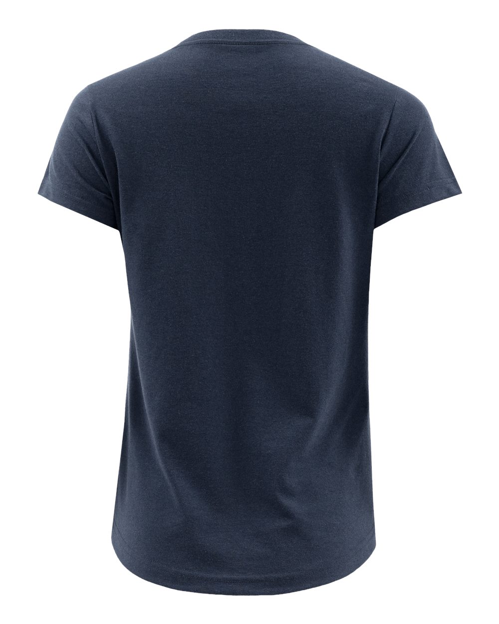 Rear View of Navy Women's Eco T-Shirt - EC200