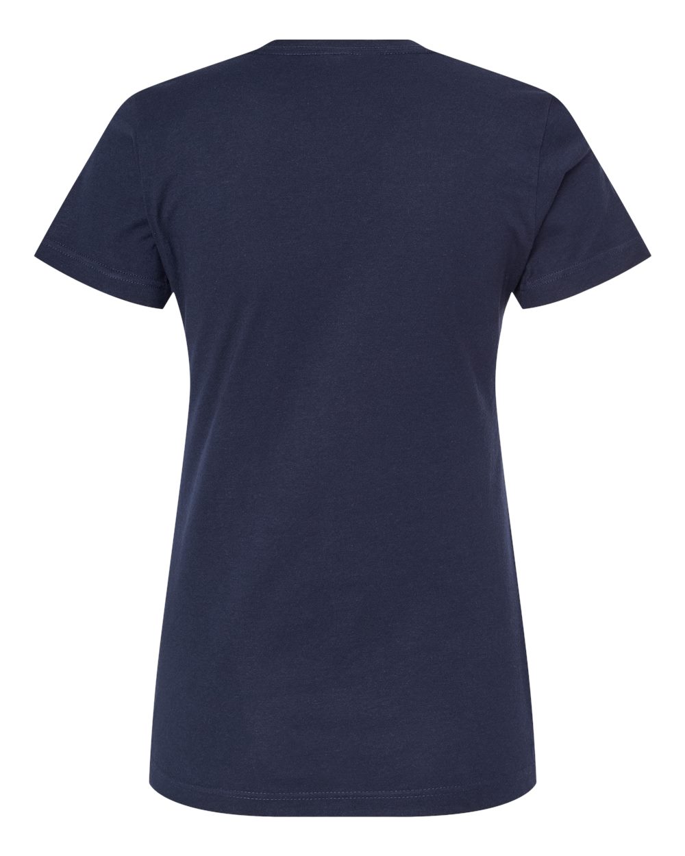 Rear View of Navy Women's Fine Jersey Classic Fit T-Shirt - 216