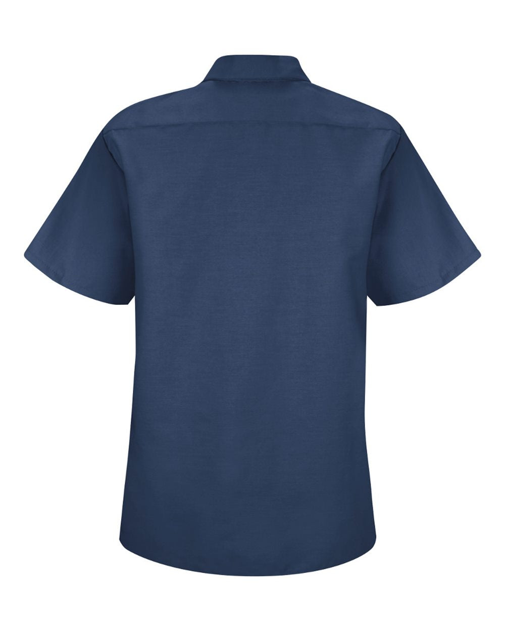 Front View of Navy Women's Industrial Work Shirt - SP23