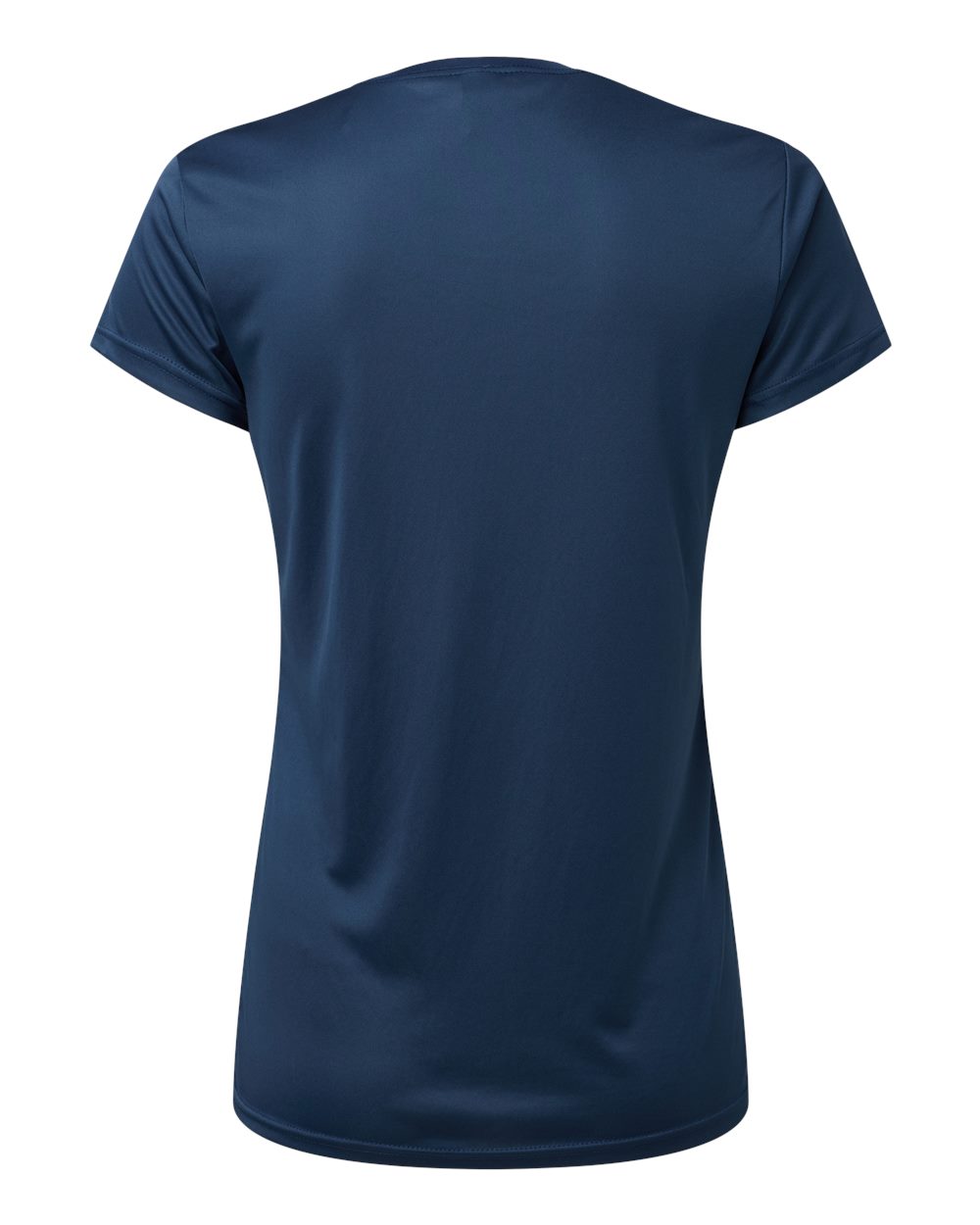 Front View of Navy Women's Islander Performance T-Shirt - 204