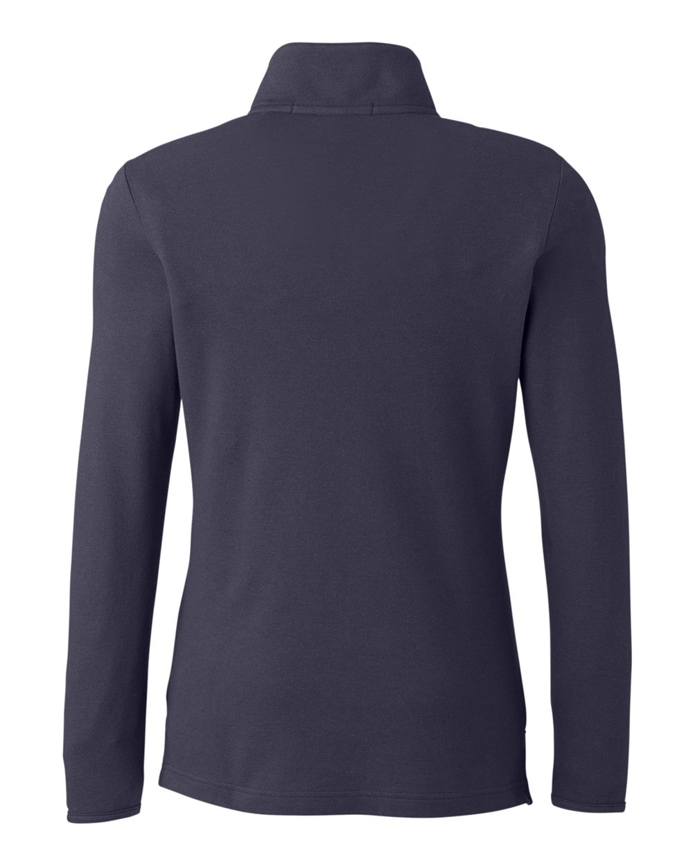 Rear View of Navy Women's New Classics® Performance Quarter-Zip Pullover - DG400W