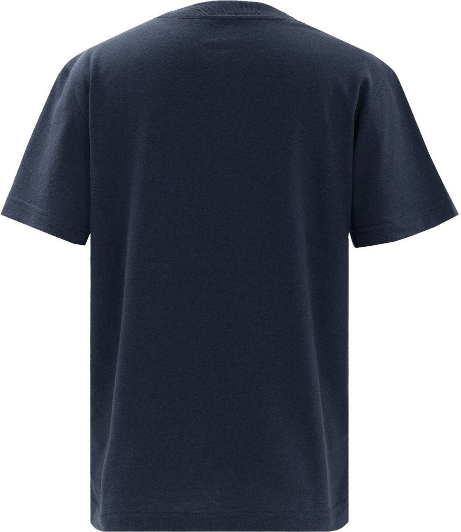Rear View of Navy Youth Eco T-Shirt - EY100