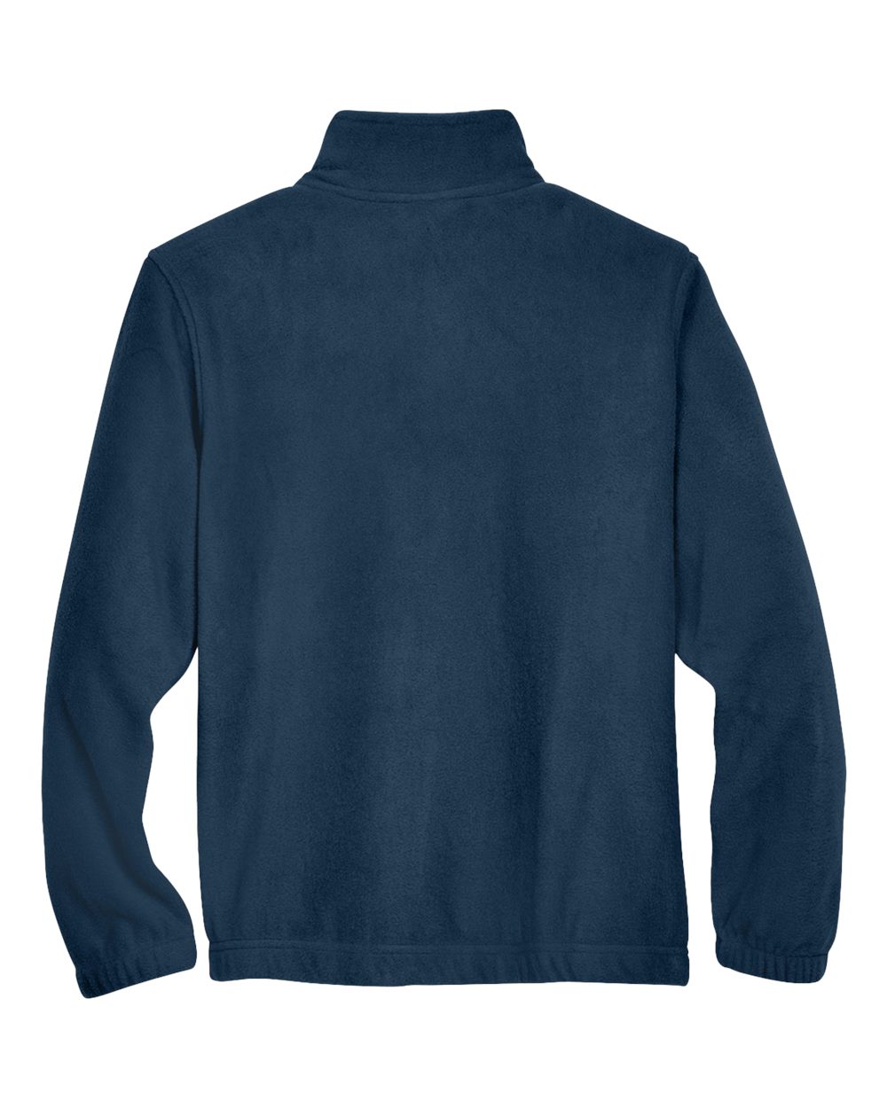 Rear View of Navy Youth Full-Zip Fleece - M990Y