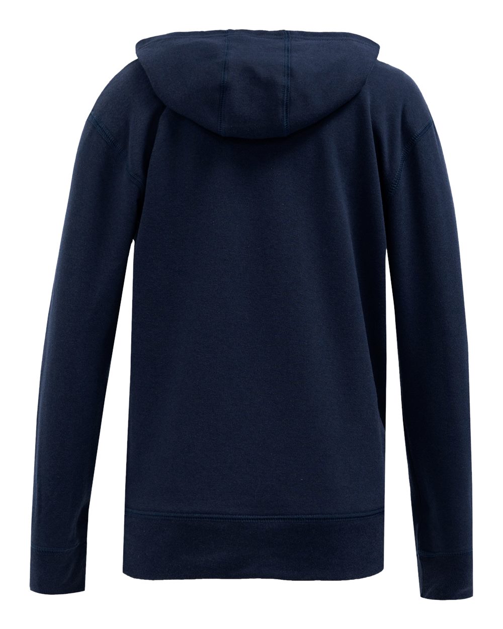 Rear View of Navy Youth Hooded Sweatshirt - RCY1093