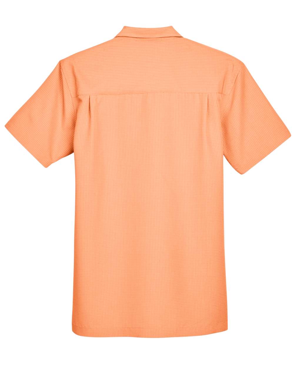 Rear View of Nectarine Men's Barbados Textured Camp Shirt - M560