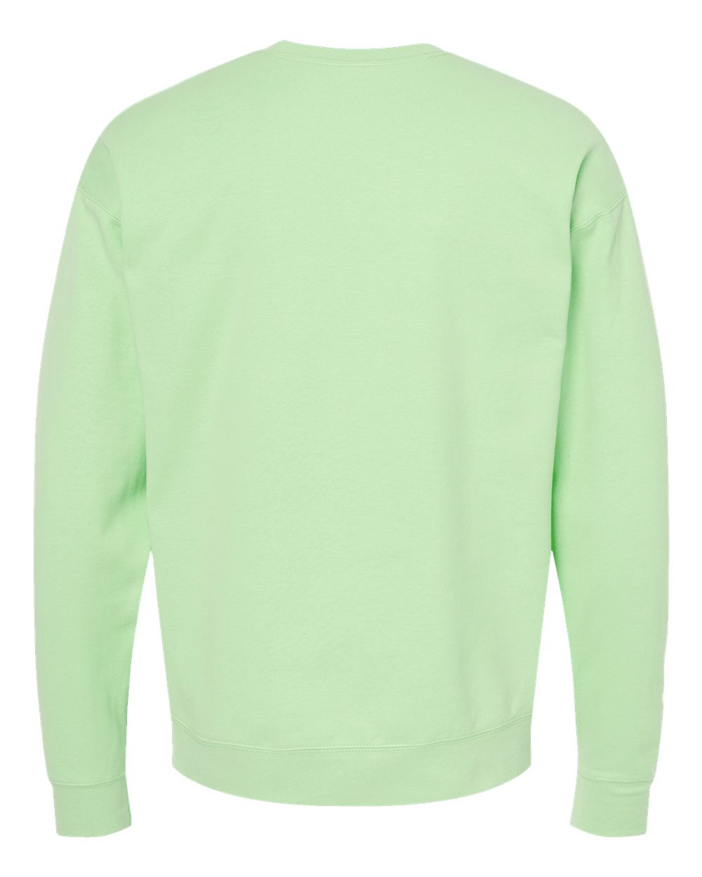 Rear View of Neo Mint Fleece Crewneck Sweatshirt - 340