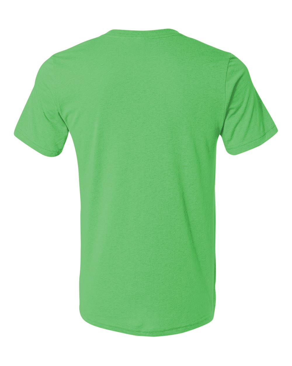 Rear View of Neon Green Texture Tee - 3650