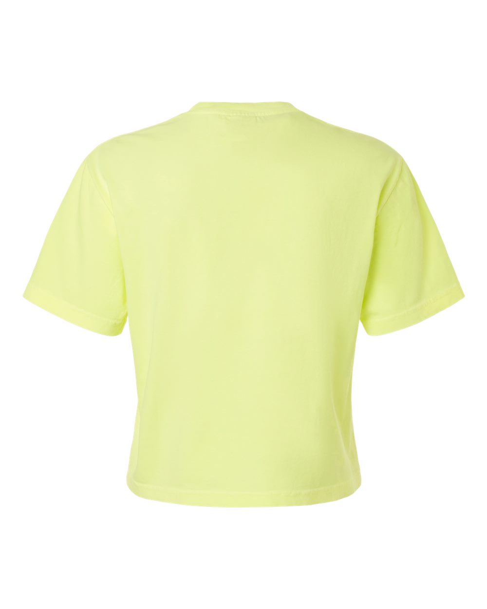 Front View of Neon Lemon Women's Heavyweight Boxy T-Shirt - 3023CL