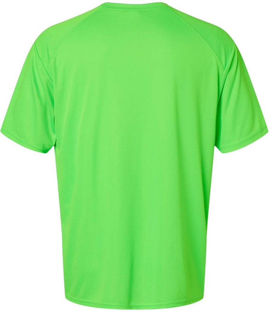 Front View of Neon Lime Islander Performance T-Shirt - 200