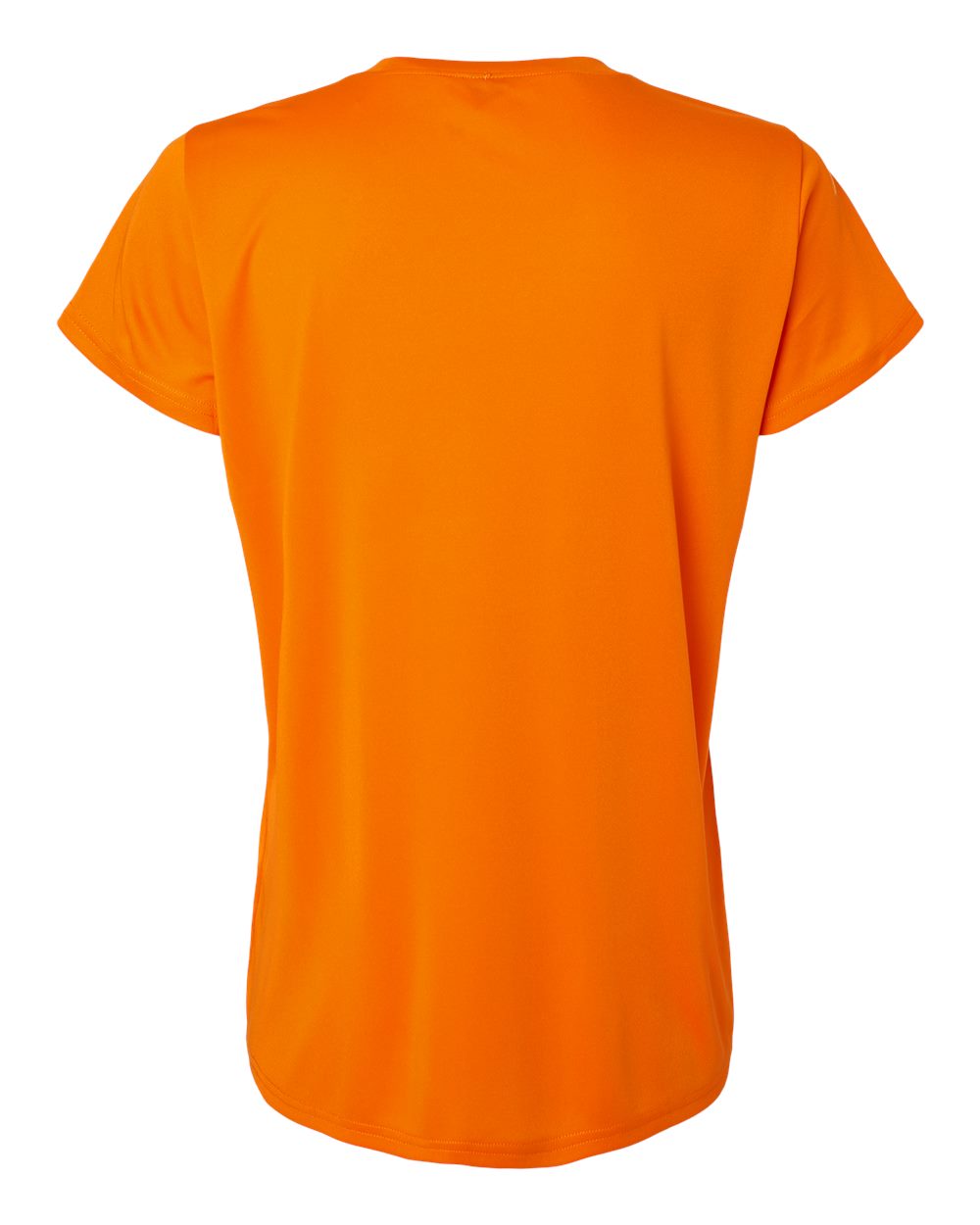 Rear View of Neon Orange Pro-Lock Women's Performance T-Shirt - 48000L