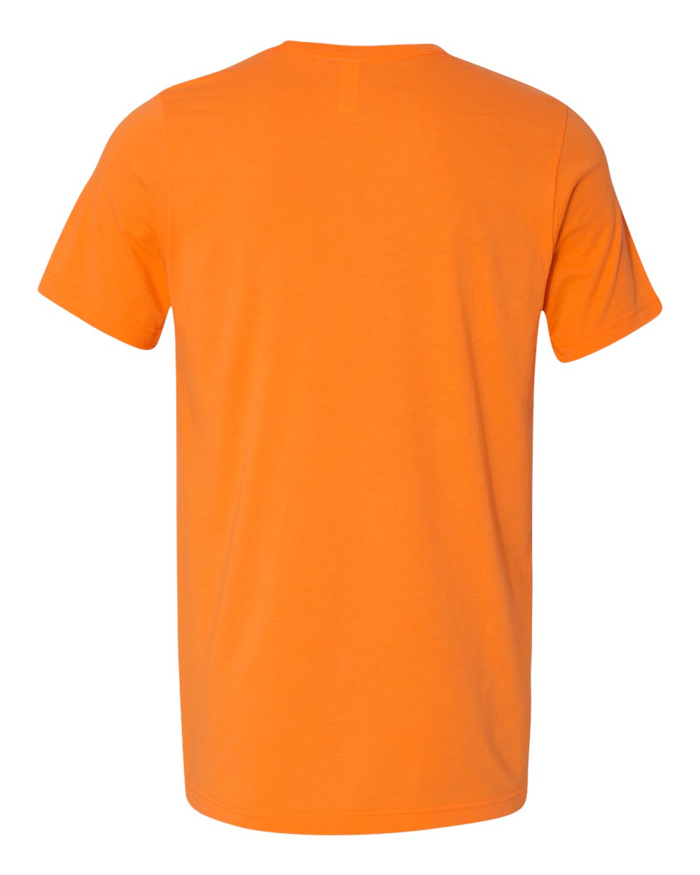 Rear View of Neon Orange Texture Tee - 3650