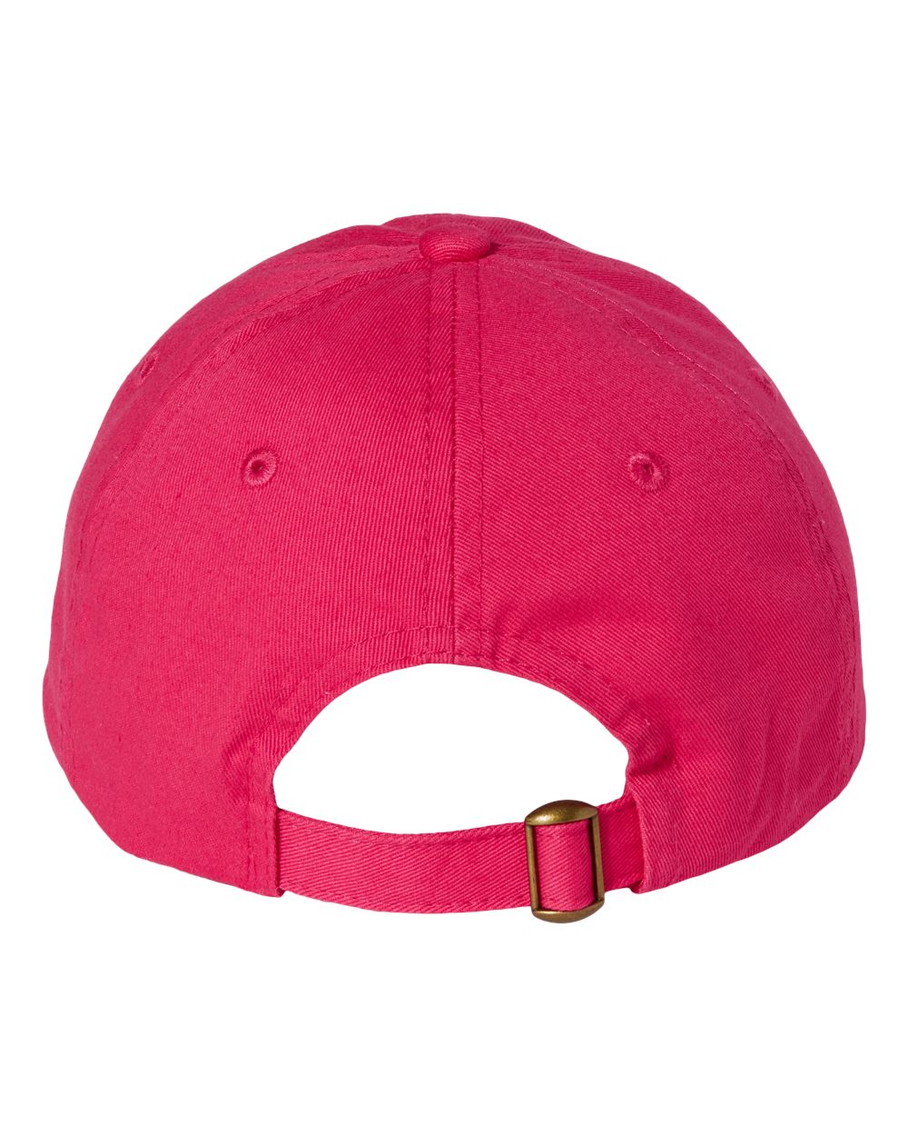 Front View of Neon Pink Bio-Washed Classic Dad Hat - VC300A