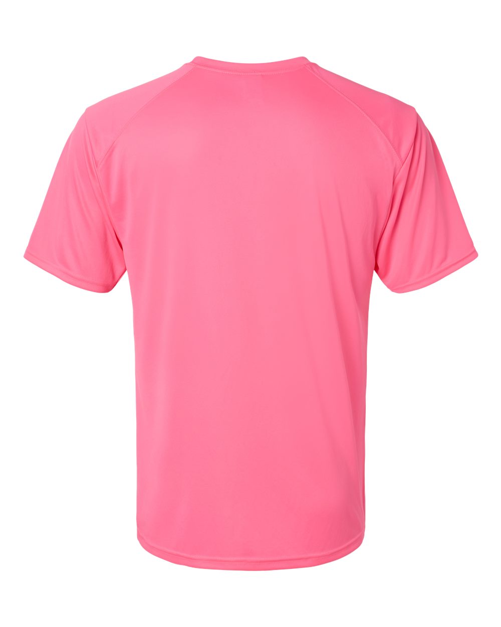 Front View of Neon Pink Islander Performance T-Shirt - 200