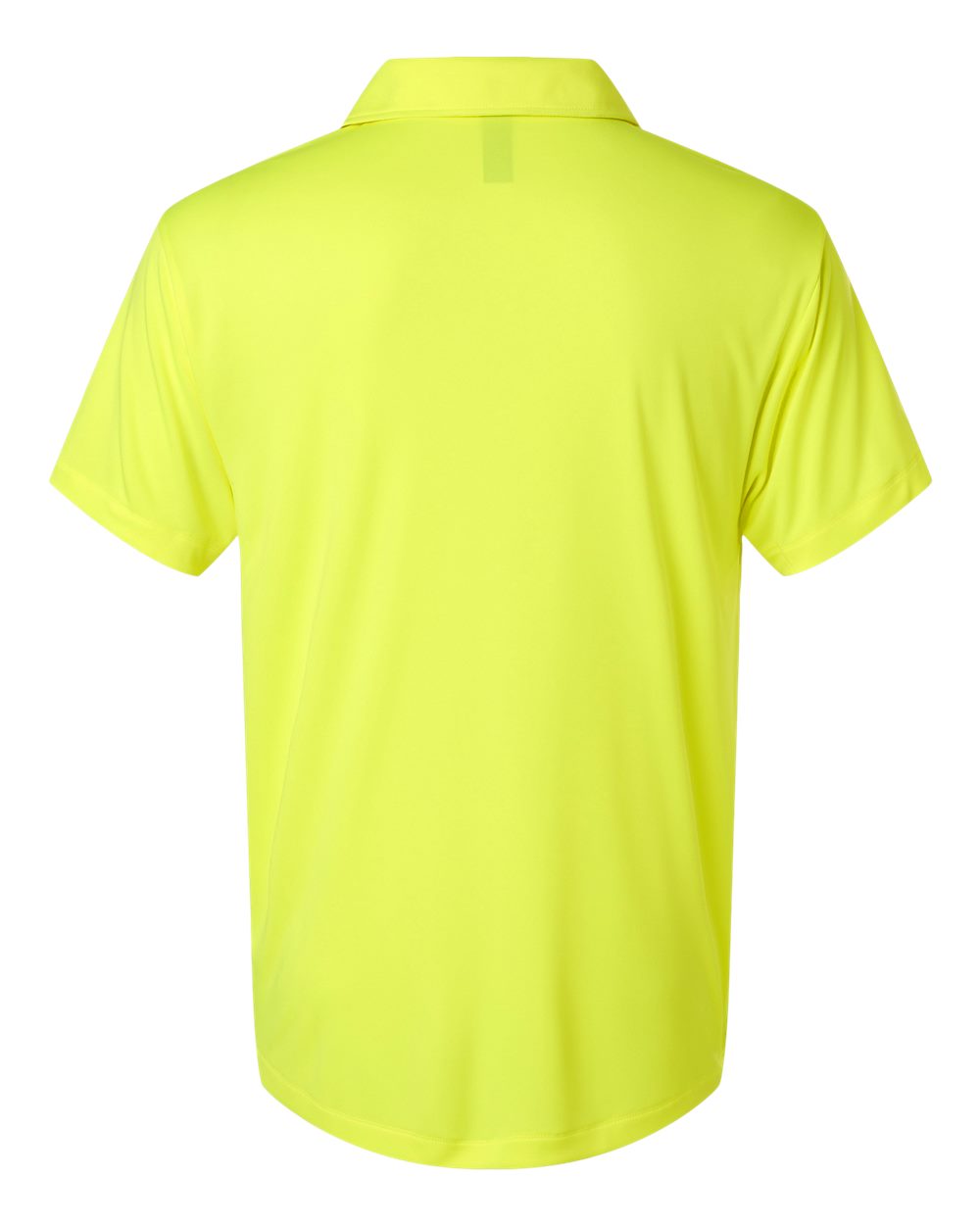 Rear View of Neon Yellow Pro-Lock Performance Polo - 41800