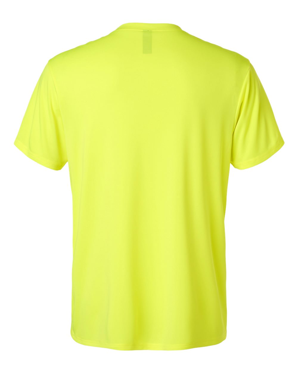 Rear View of Neon Yellow Pro-Lock Performance T-Shirt - 48000