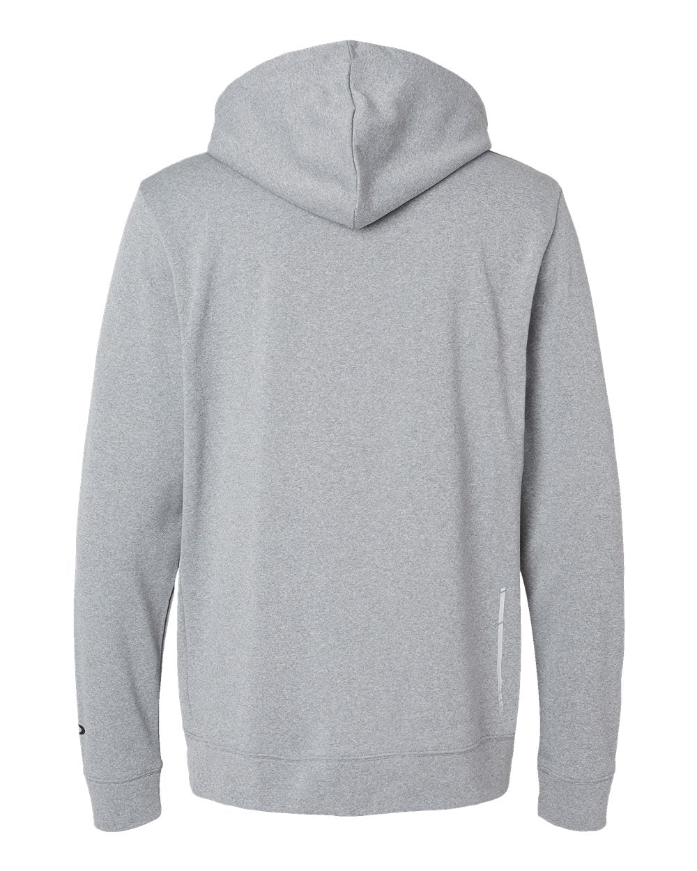 Rear View of New Granite Heather Team Issue Hydrolix Hooded Sweatshirt - FOA402994
