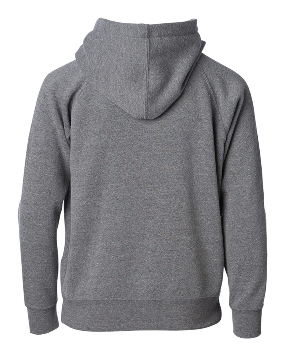 Rear View of Nickel Toddler Lightweight Special Blend Raglan Zip Hood - PRM10TSBZ