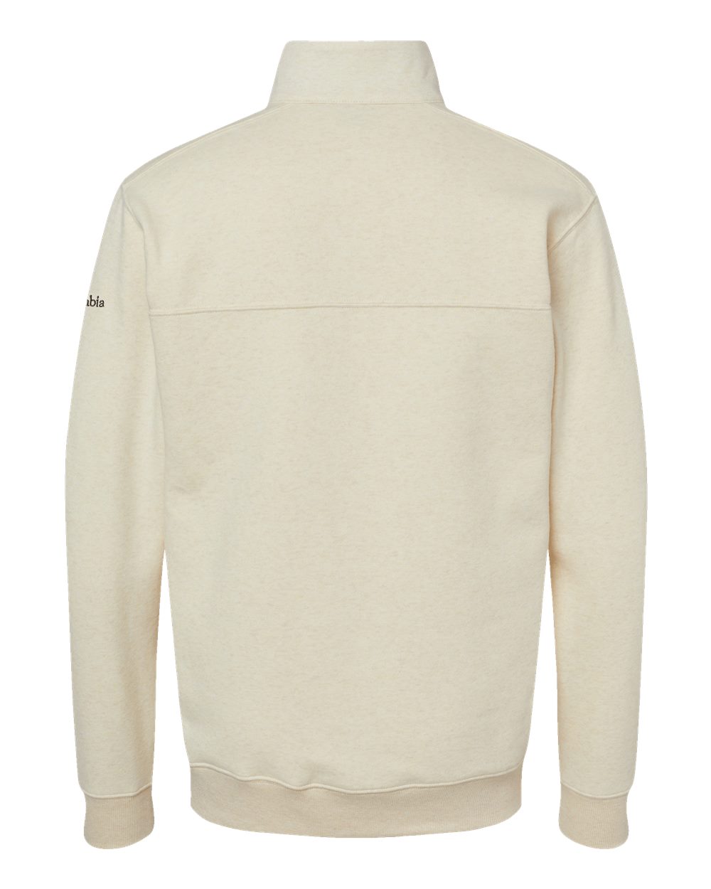 Rear View of Oatmeal Heather Hart Mountain™ II Half-Zip Pullover - 212475
