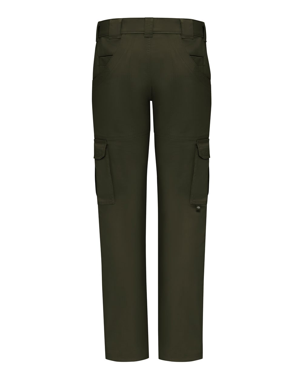 Rear View of OD Green - 37 Unhemmed Women's Tactical Pants - FP78