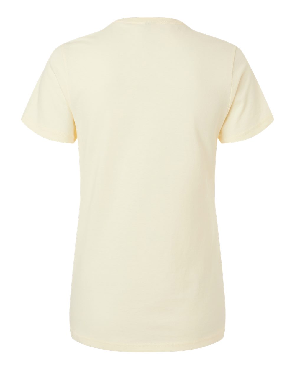 Rear View of Off White Heavy Cotton™ Women’s T-Shirt - 5000L