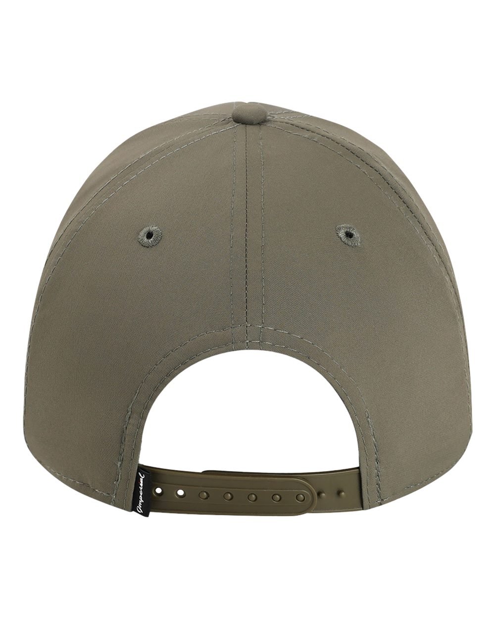 Rear View of Olive Green/ Black The Wingman Cap - 7054