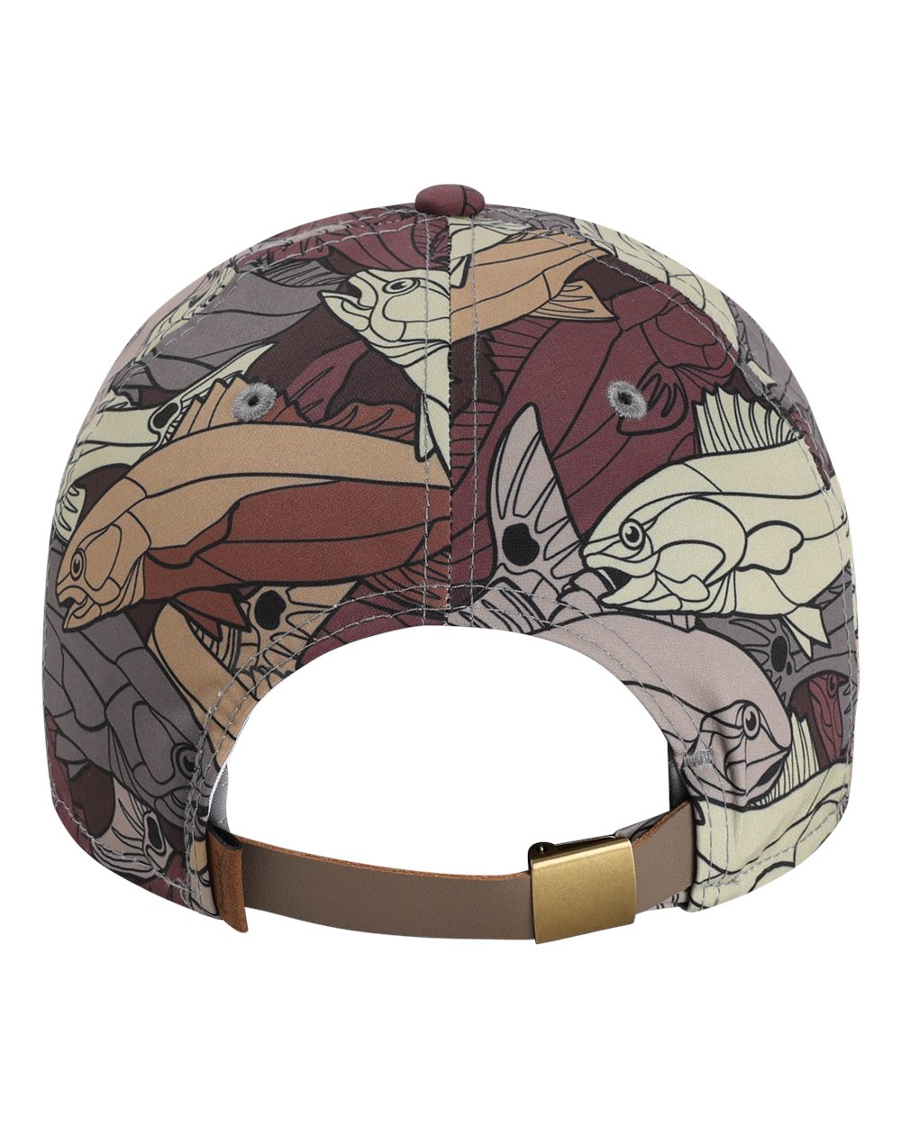 Rear View of Olive Green/ Tan The Golden Hour Cap - DNA014