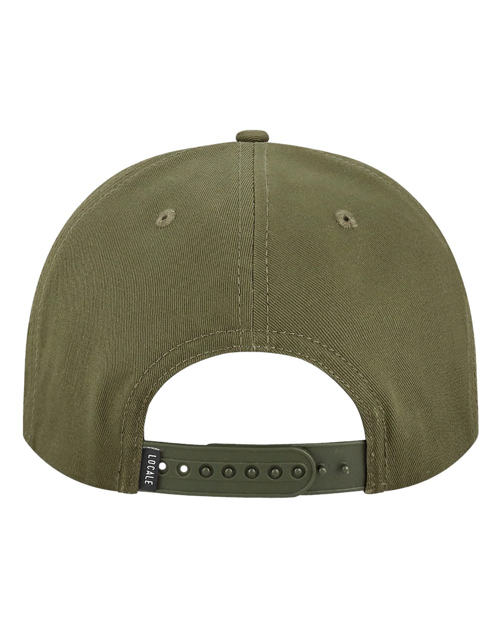 Rear View of Olive Green Unstructured with Rope Cap - WILSON