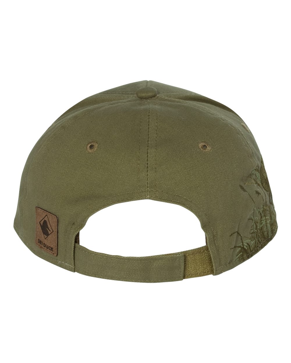 Rear View of Olive Running Buck Cap - 3301