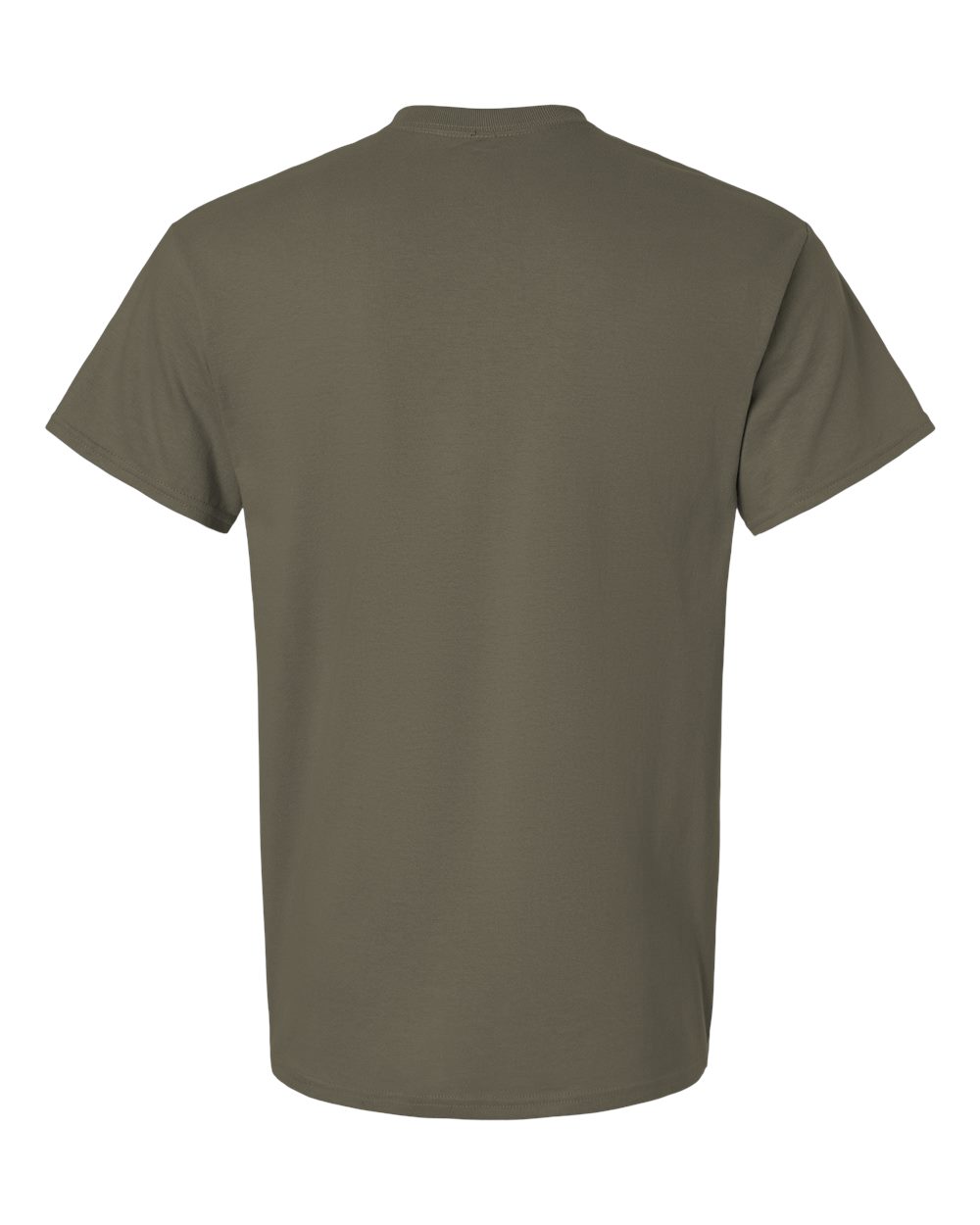 Rear View of Olive Ultra Cotton® T-Shirt - 2000