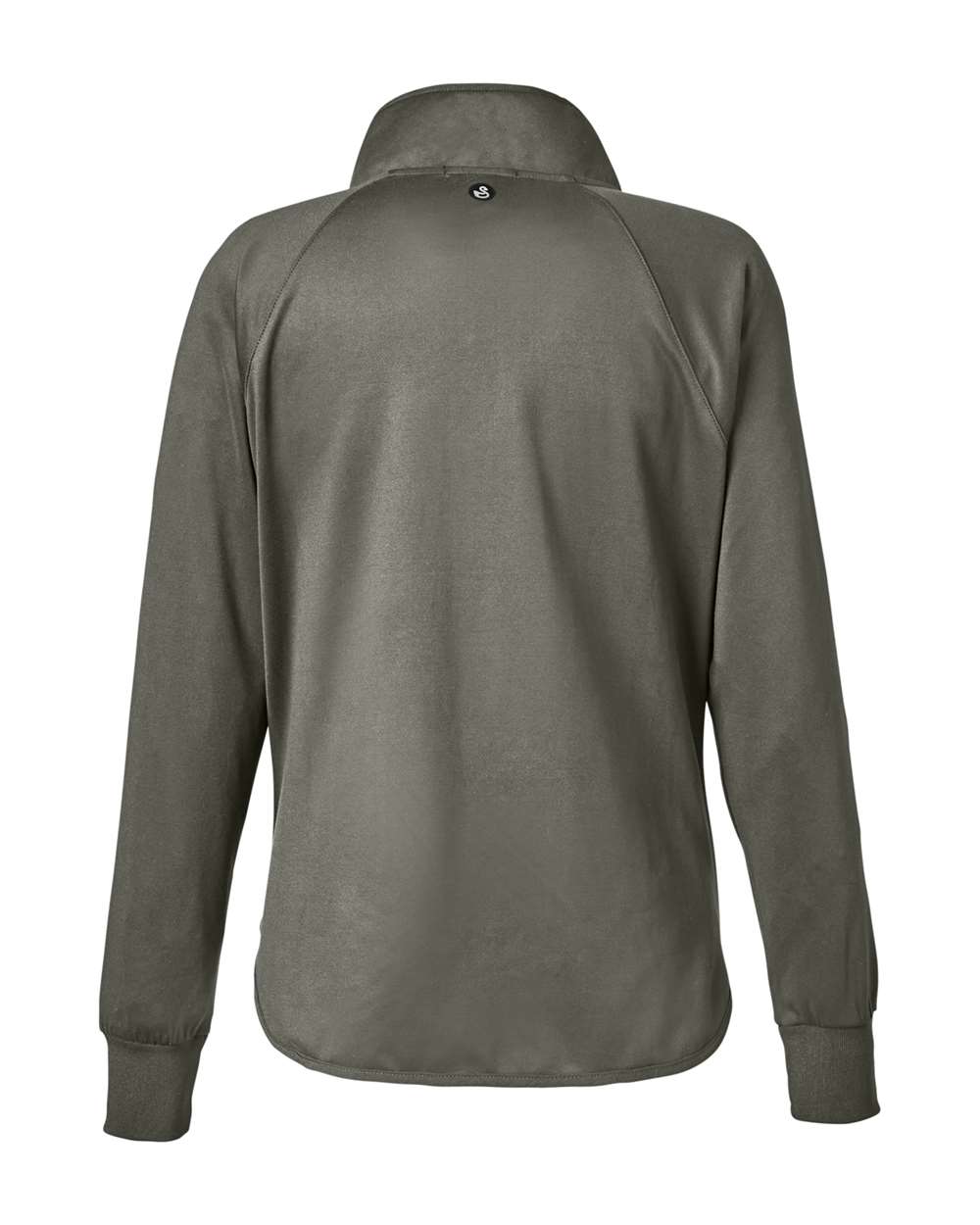 Rear View of Olive Women's Ellis Pullover - SWE400L