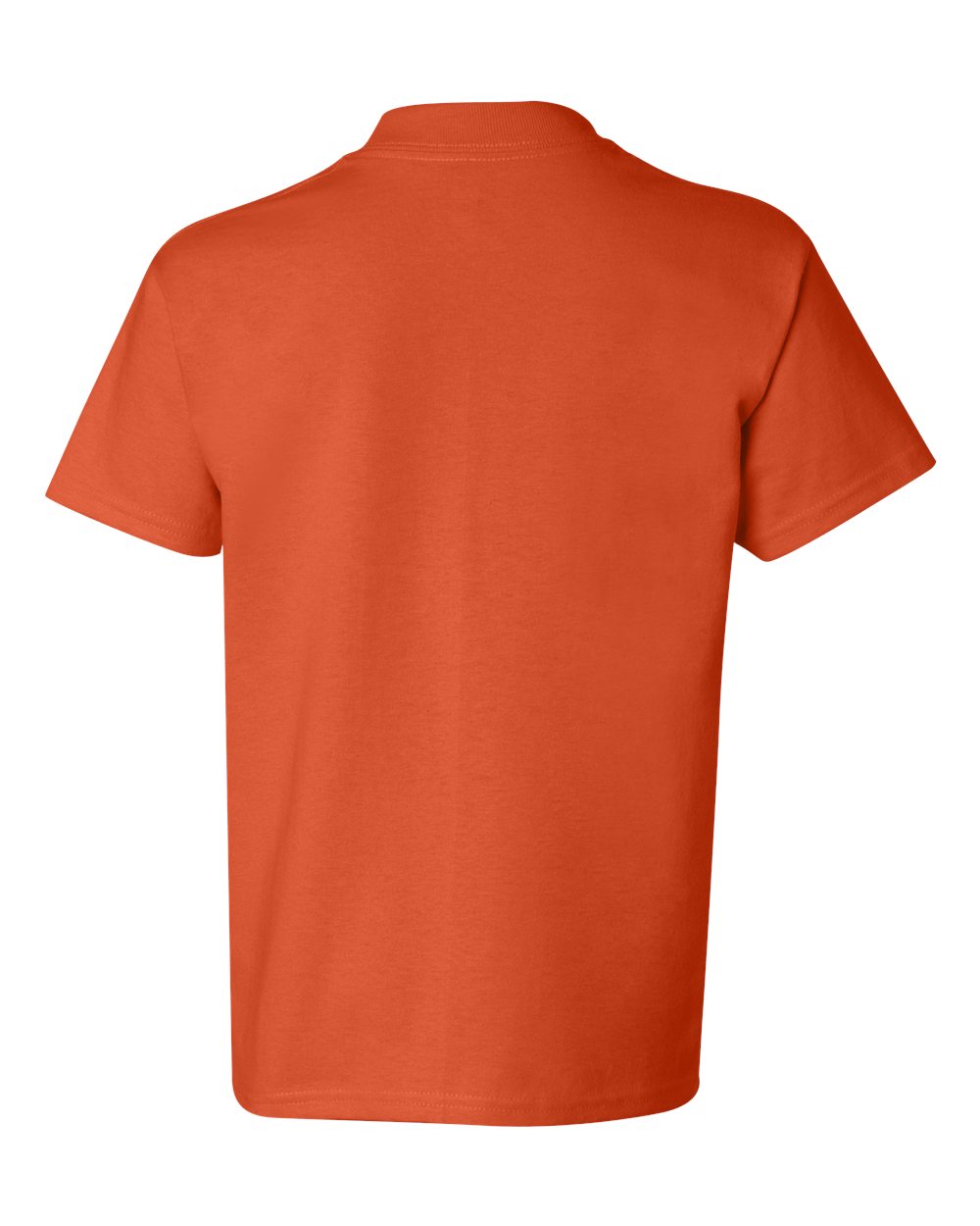 Rear View of Orange Authentic Youth T-Shirt - 5450