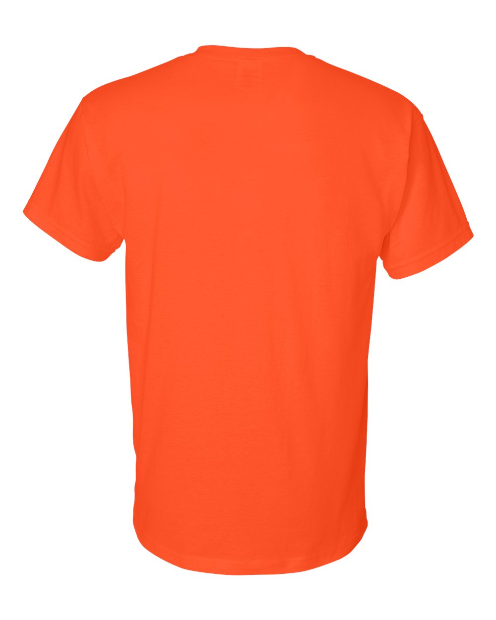 Rear View of Orange DryBlend® T-Shirt - 8000