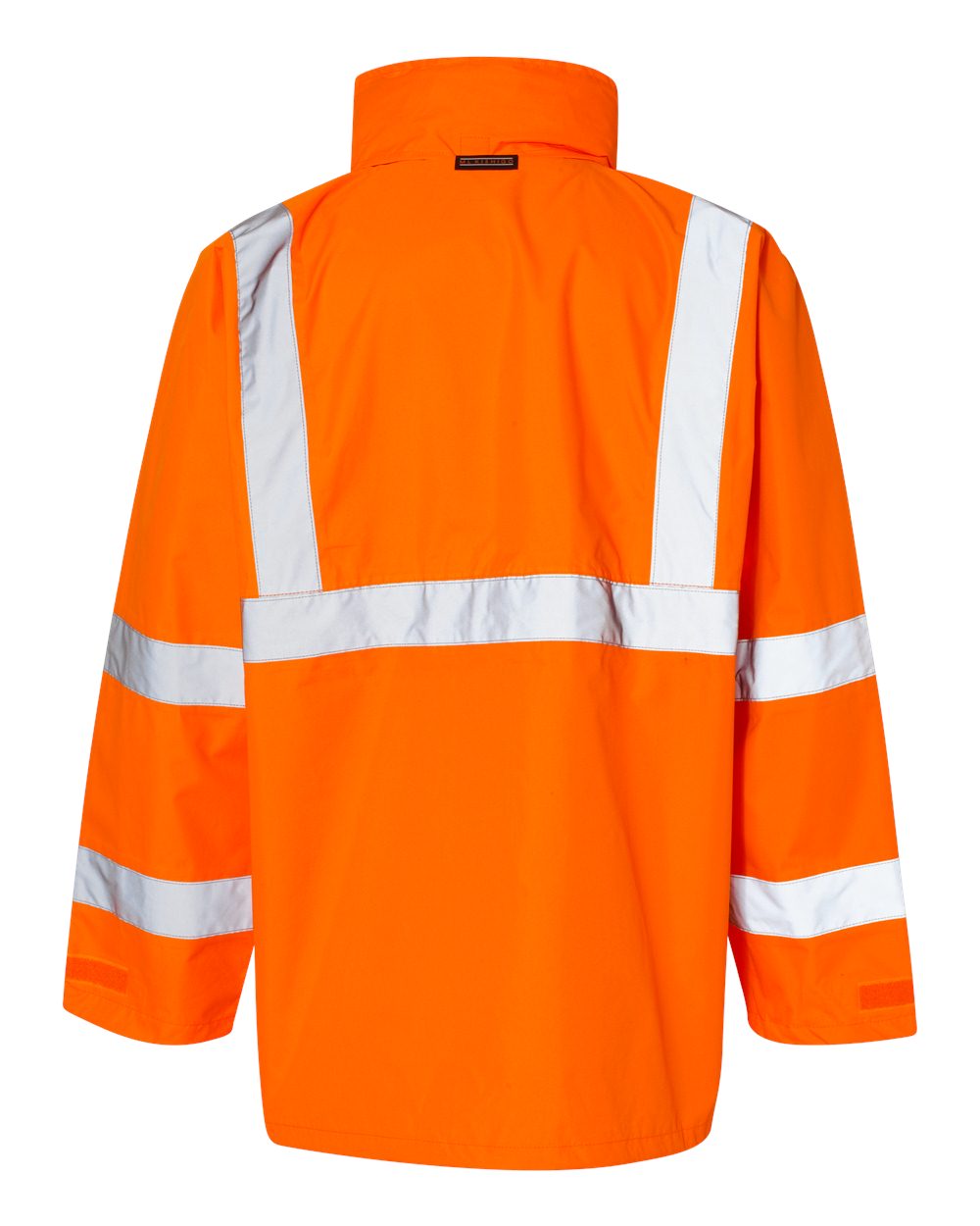 Rear View of Orange Economy Full Rainsuit - RW110-111