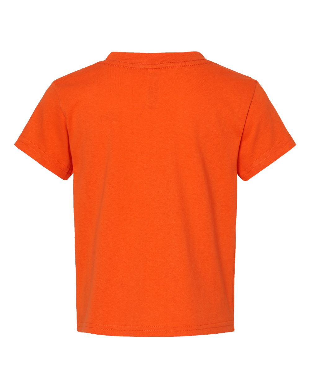 Rear View of Orange Juvy Youth Short Sleeve T-Shirt - 3301J
