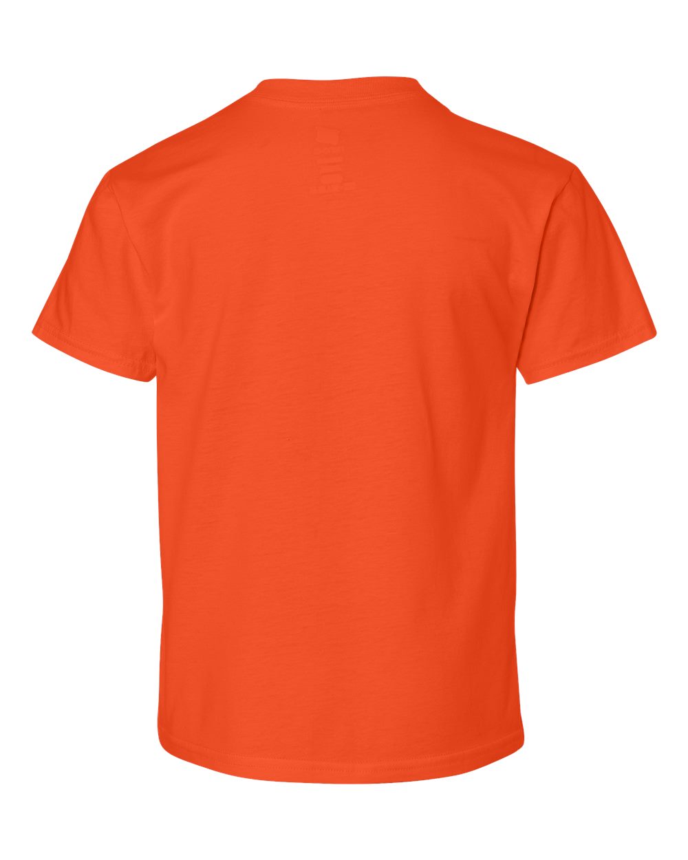 Rear View of Orange Perfect-T Youth T-Shirt - 498Y