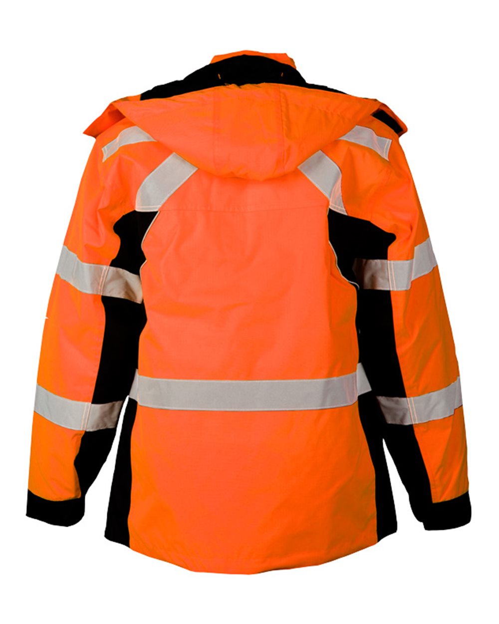 Rear View of Orange Premium Black Series® Parka - JS140-141