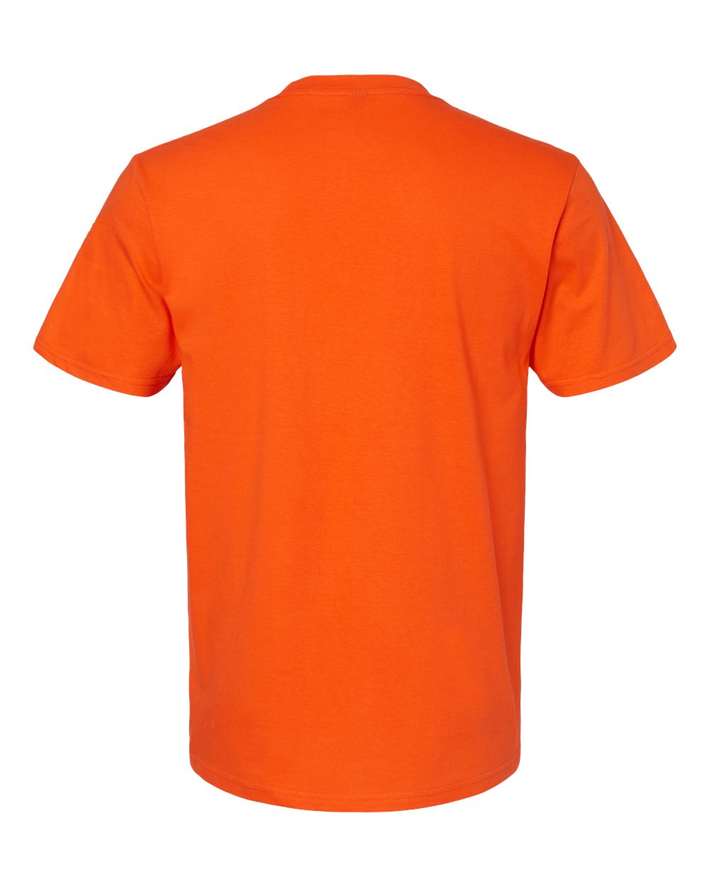 Rear View of Orange Softstyle® Midweight T-Shirt - 65000