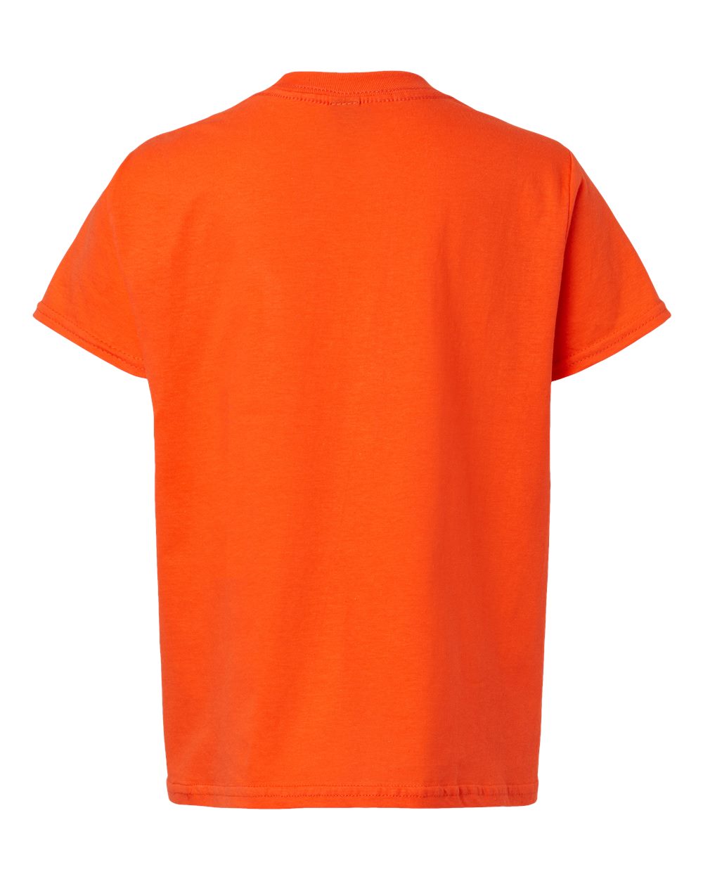 Rear View of Orange Softstyle® Youth T-Shirt - 64000B