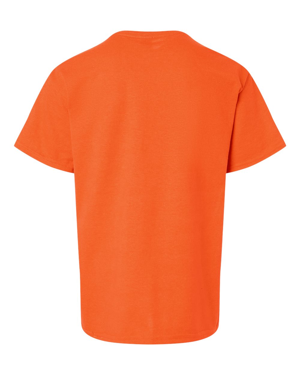 Rear View of Orange Ultra Cotton® Youth T-Shirt - 2000B