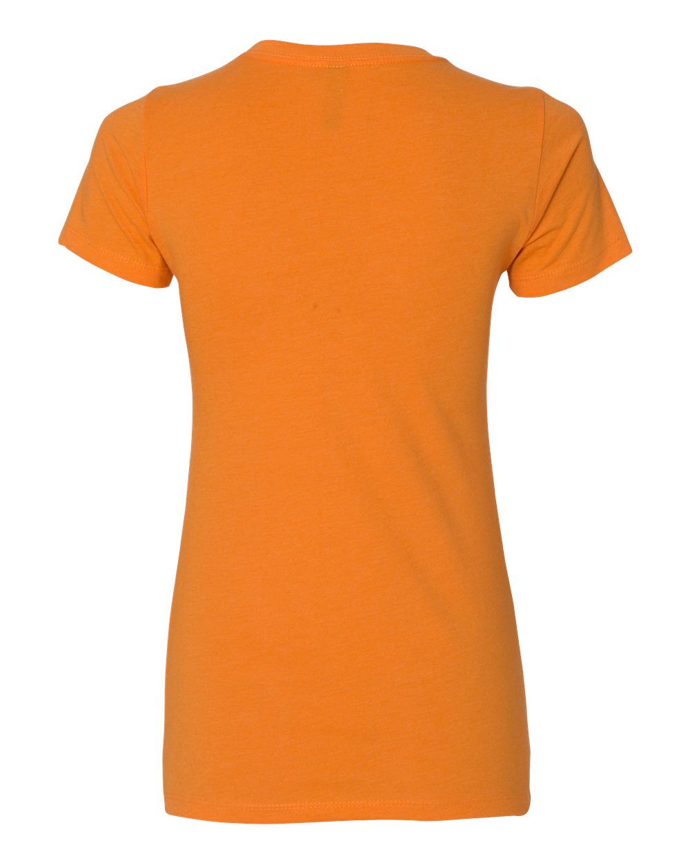 Rear View of Orange Women’s CVC T-Shirt - 6610