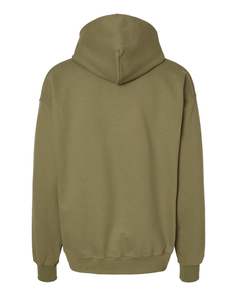 Rear View of Oregano Ultimate Cotton® Hooded Sweatshirt - F170