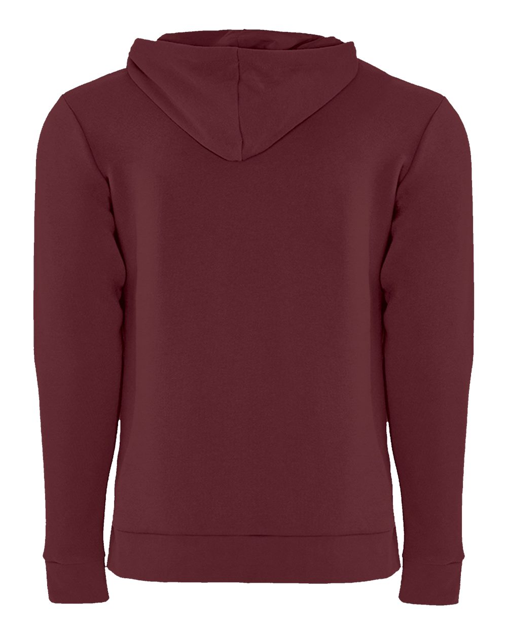 Rear View of Oxblood Santa Barbara Hoodie - 9303