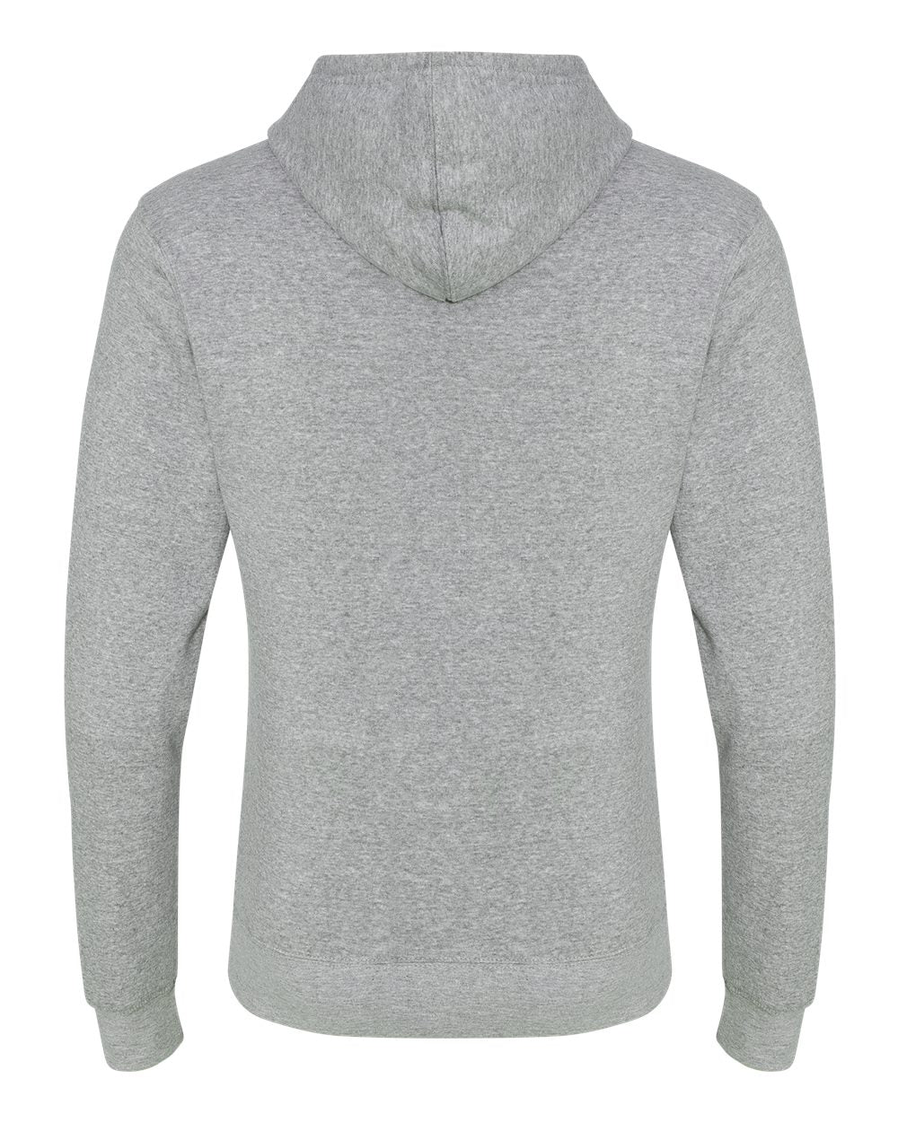 Rear View of Oxford Cloud Fleece Hooded Sweatshirt - 8620