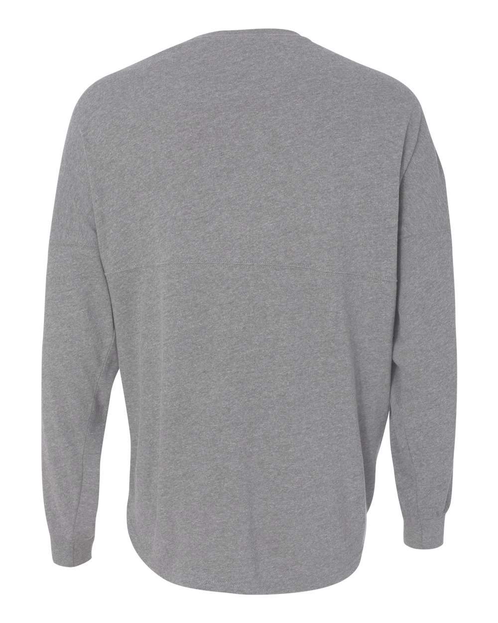 Rear View of Oxford Game Day Jersey Long Sleeve T-Shirt - 8229