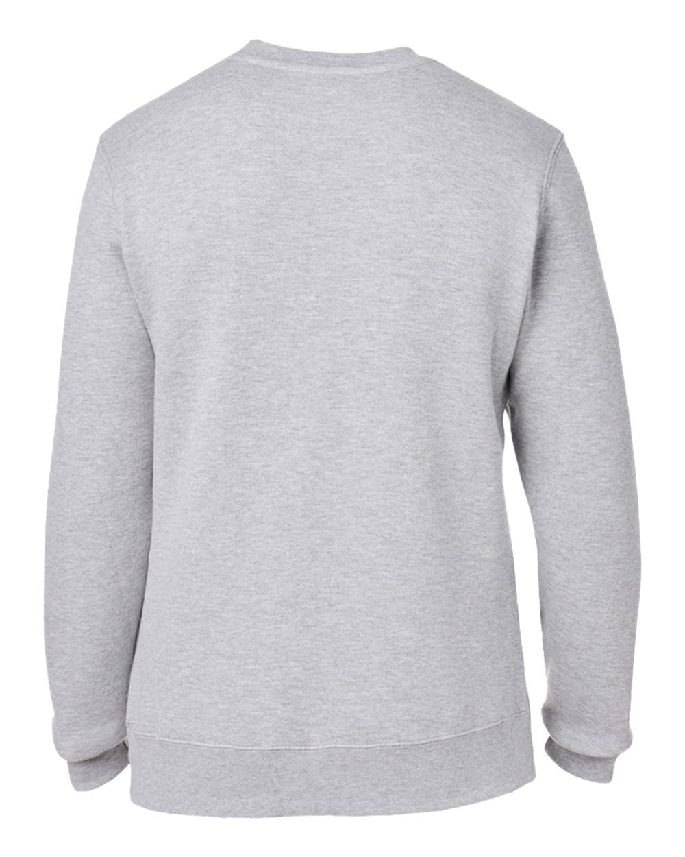 Rear View of Oxford Premium Fleece Crewneck Sweatshirt - 8424