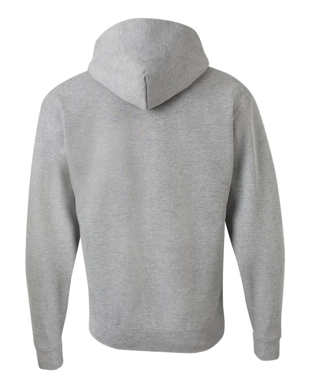 Rear View of Oxford Super Sweats NuBlend® Full-Zip Hooded Sweatshirt - 4999MR